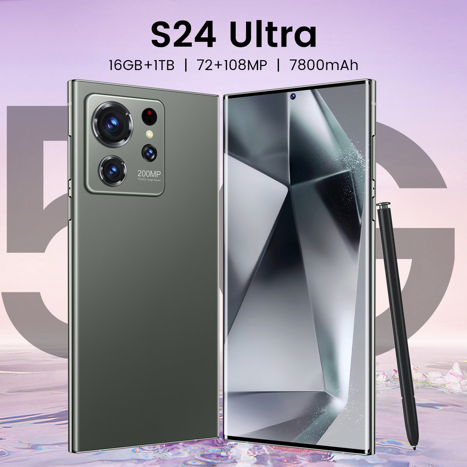 original S23 Ultra Original S24 Ultra Original 16gb+1tb 7.3 Inch 48mp+100mpv 3g/4g/5g High Quality Android 14.0 Smart Cell Phone